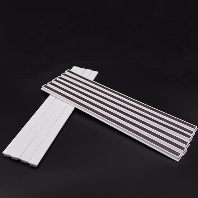 Colorful Magnetic Bar for Bulletin Board - Memo Strip Set Magnet Strip Tape, School Office Home Stationery Bar for Fridge 7.9 Inch/12inch 6 Color