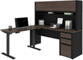 Bestar Connexion 3 Piece Standing Desk Set in Antigua and Black