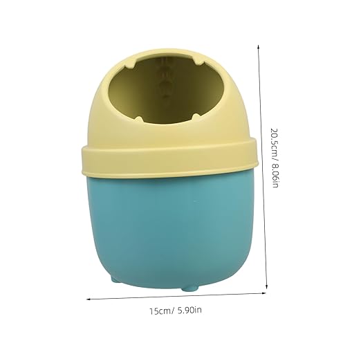Operitacx Recycling Bin Lid Small Waste Basket Lid Countertop Waste Can for Kitchen Desk