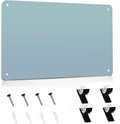 Magnetic Board 17.5" x 11.4" Magnet Bulletin Board is Suitable for displaying Notes, Photos,Magnetic Letters,Suitable for Walls, refrigerators, cabinets,etc (Blue)