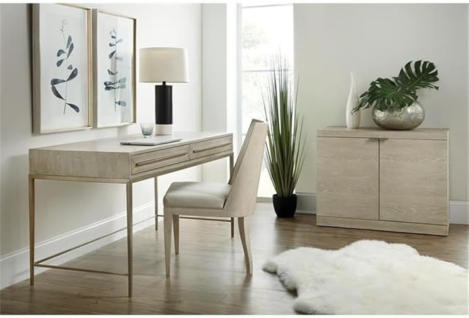 BOWERY HILL Home Office Set of Filing Cabinet and Writing Desk in Terrain
