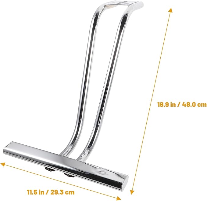 ARTIBETTER Salon Chair Foot Rest Replacement Stainless Steel Salon Chair Pedal Barber Leg Pad Footrest Attachment for Spa Hairdressers Shops