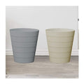 Garbage Can Slim Round Plastic Small Trash Can Wastebasket Garbage Container Bin for Bathrooms Powder Rooms Kitchens (A Pair) Desktop Trash Can