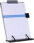 Copyholder Document Holder Reading Stand Metal Desktop 7 Adjustable Positions with Clip and Line Guide for Typing Reading and Correct Bad Writing Posture