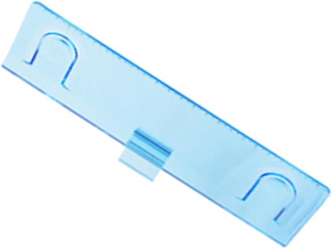 Monitor Document Paper Holder for Laptops & Desk Monitors, Clip-On Tabletop Paper Clip, Clear Blue