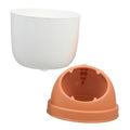 ARTIBETTER Cute Small Trash Can Lid Kawaii Dinosaur Design Desktop Waste Bin for Home Office Bathroom and Bedroom Compact -preventing Waste Holder for Small Spaces