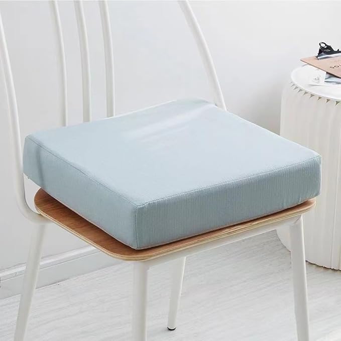 high Back Garden Chair Cushions 18x18x3inch Pain Relief Foam Seat Pad ，Thicken Breathable & Washable Cover,for Wheel Chair Car Seat,Office Chair