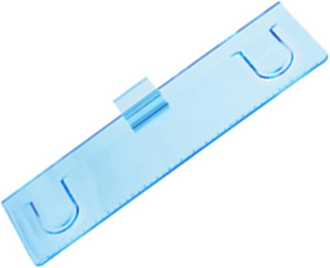 Monitor Document Paper Holder for Laptops & Desk Monitors, Clip-On Tabletop Paper Clip, Clear Blue