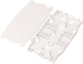 12/24 Core Fiber Optic Splice Tray ABS Patch Panel Cassette for ODF/FTTH Fusion Splicing Closure with Shrinkable Cable Management（2Pack） A-004-a
