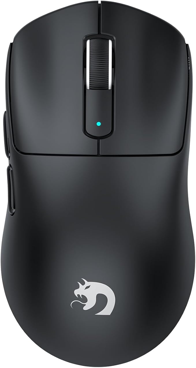 MAMBASNAKE M3 Wireless Gaming Mouse,39g Ultra-Lightweight BT/2.4GWireless/Wired Gaming Mouse,PAW3395PRO 40K DPI Optical Sensor,200Hrs Battery,Office Mice for PC/Win/Mac (Black)