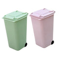 Holibanna Mini Desktop Trash Can Pen Holder Slim Garbage Can Lid Small Bin for Bedroom