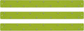 Three by Three Seattle Large Magnetic Strip Bulletin Board (3-Pack) – 28″ × 2.5″ Metal Magnetic Display Board with 12 Neodymium Magnets Each (Spring Green)