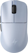 ATK Blazing Sky F1 V2 Wireless Gaming Mouse, 39 g, PAW3950 Ultra Sensor, Nordic 54L15 MCU, Optical Switches, Dual 8K, Dual-Mode 2.4G/Wired, 250H Battery (Ultimate, Pearl Blue)