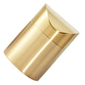 Luxshiny Trash Can Gold Bathroom Accessory Mini Lid Slim Desktop Countertop Waste Bin for Office Car