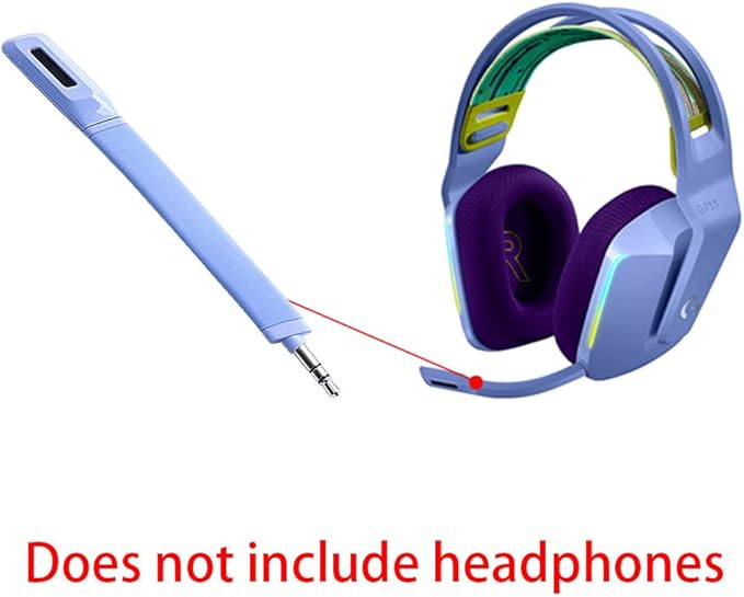 HUYUN Mic Replacement Crystal Sound Noise Isolation Microphone Compatible for Logit G733 Lightspeed Headset (Purple)