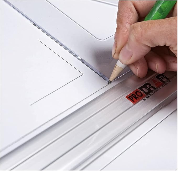 Martin Universal Design 20" x 26" Pro-Draft Parallel Straightedge Drawing Board, White Melamine, 1 Each (U-PEB2026B)