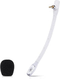 weishan Microphone Replacement for Astro A40 TR A40 Gaming Headset, Detachable Noise Cancellation White Mic with Foam Cover, Works on PS5 PS4 Xbox Series X/S