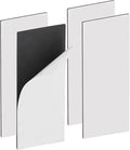Magnetic Strips with 3M Adhesive Backing, Strong Magnetic Tape Flat Rubber Magnet Strip, Sticky Magnet Strips for Most Surfaces, Refrigerator Whiteboard Dry Erase Board (4 pcs, 150 x 60 x 2 mm)
