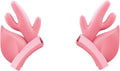 Pink Deer Antler Ears for Headphones, Silicone Cute Ears Attachment, Lovely Detachable Accessories Fit for Gaming Headset, Lightweight & Durable