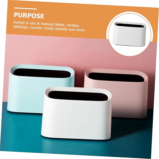 Cabilock Slim Material Car Trash Can Desk Top Storage Office Desk Garbage Bin Table Wastebasket Wastebasket