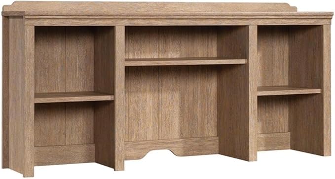 Sauder Rollingwood Engineered Wood 54" Hutch in Brushed Oak Finish