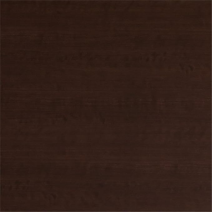Pemberly Row 72W Office Desk with Hutch and Bookcase, Mocha Cherry Finish, Frosted Glass Doors, Adjustable Shelves, Wire Management, Home Office Furniture Set for Storage and Organization