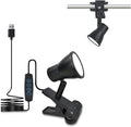 LUJOLUMIN Clip Lamp, Mini Portable 360° Rotation Clamp on Lamp for Bed/Bedside Headboard/Table/Bunk/Desk/Shelf, 3 Color Temperature Options, 10 Dimmable Brightness Levels for Reading (5W)