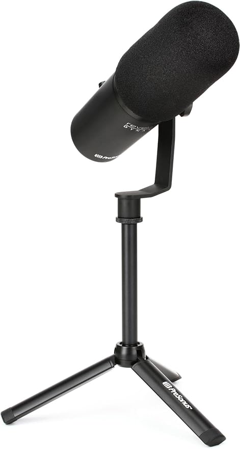 PreSonus Revelator Dynamic USB Microphone with Onboard DSP, Studio-Quality Sound, Cardioid Polar Pattern, Adjustable Desk-Mounted Boom Arm, Perfect for Streaming, Podcasting, Gaming, and Recording