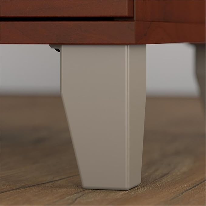 Bush Furniture Somerset Office Desk with Lateral File Cabinet and 5 Shelf Bookcase