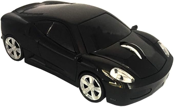 Jinfili 2.4GHz Sports Car Wireless Mouse Optical Cool 1600DPI 3D USB Wireless Gaming Mice for Pc Laptop Windows 10