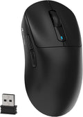 MAMBASNAKE Attack Shark X3 Wireless Gaming Mouse, 49g Ultralight, PixArt PAW3395 26000 DPI, Bluetooth/2.4Ghz /Wired Tri-Mode, 200Hrs Rechargeable Battery, Kailh GM8.0 Switch for PC/MAC/Win - Black