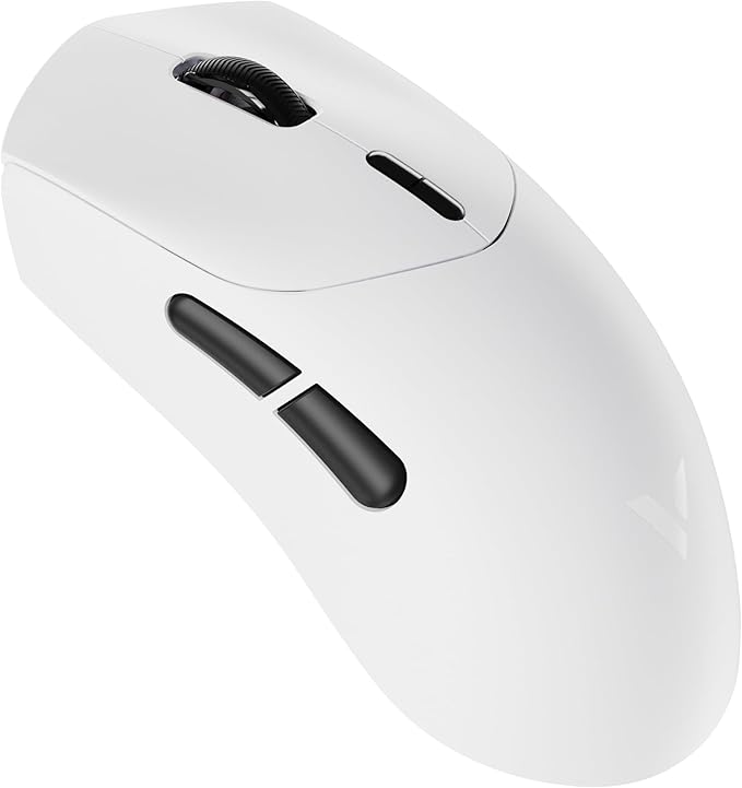 Rapoo VT MAX Lightweight Wireless Gaming Mouse, PAW3950 Ultimate Sensor,750H Battery Life, 8K Polling, 45K DPI, Dual-Mode 2.4G/USB-C, Esports Grade Performance Mouse for PC/Mac (VT7 MAX, White)