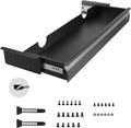 VEVOR Under Desk Drawer Slide Out, 33inch Under Desk Mounted Pull-out Drawer Attachment, Hidden Under Counter Drawers for office Home Sit Stand Workstation, Black