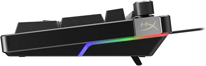 HyperX Alloy Rise – Hot-Swappable Mechanical Gaming Keyboard, PC, Ambient Light Sensor, Gasket Mounted, HyperX Linear Switches