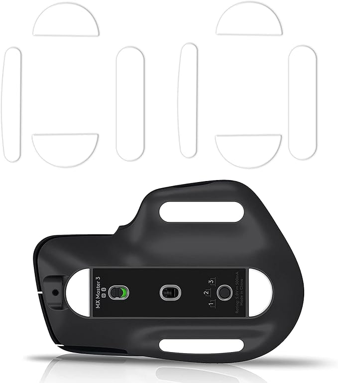 Gaming Mouse Skates for Logitech MX Master Superlight High-Performance PTFE Replacement Mouse Feet Rounded Edges Ultra-Smooth Glide 2set White