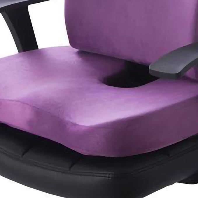 Memory Foam Lumbar Support Cushion Set, Cojin Lumbar Silla Oficina, for Office Dinner Chair, Gardening Sitting Butt Cushion (Cushion and Back Cushion Combination Set)