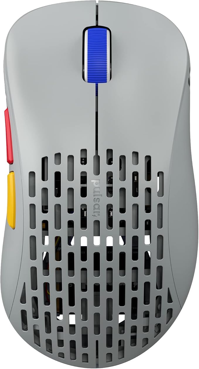Pulsar Gaming Gears - Xlite V2 Mini Retro Edition Wireless High Performance Super Light and Fast Ergonomic Gaming Mouse 2.4Ghz 1ms 20000 DPI Optical Sensor PAW3370 (Mini, Wireless, Grey) (Renewed)
