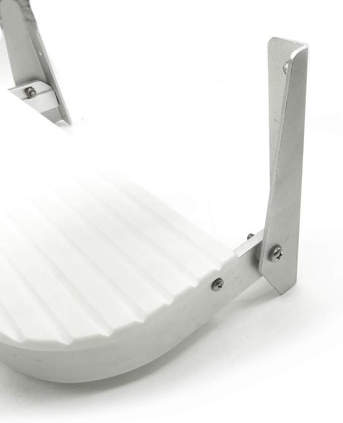 Garelick/Eez-In Rounded White Polymer Footrest