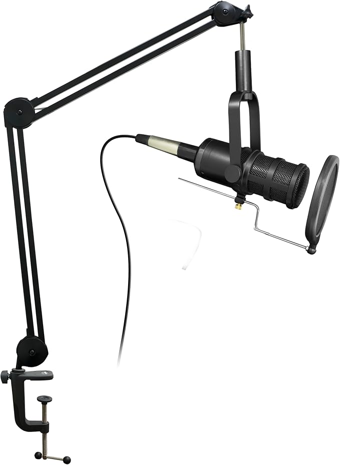 YTM-165D Dynamic XLR Podcast Microphone with Mid-Range Boost, Low-Cut Filter, and High Sensitivity – Ideal for Vocal Clarity in Live Streaming, Recording, and Broadcasting