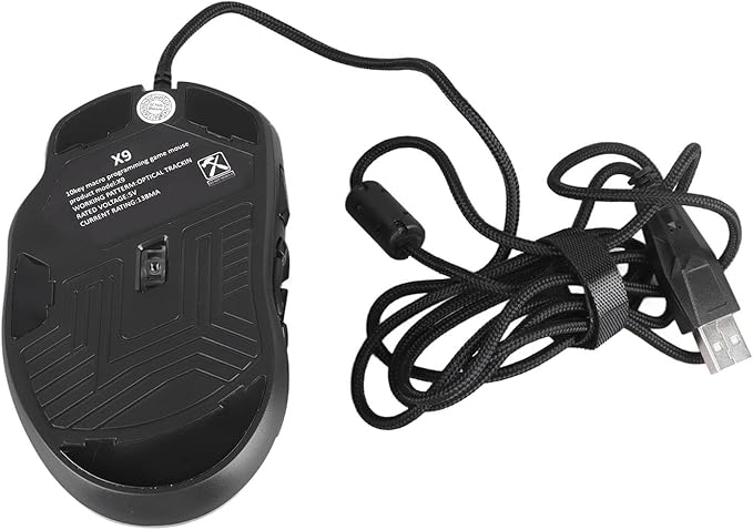 Sanpyl Wired Gaming Mouse with 10 Programmable Side Buttons, 800-7200DPI 6 Adjustable DPI Shortcut Mouse, Office Gaming Multi Mode Adjustable Backlight Braided Wire Mouse (Black), Sanpylyknopdfqcw-11