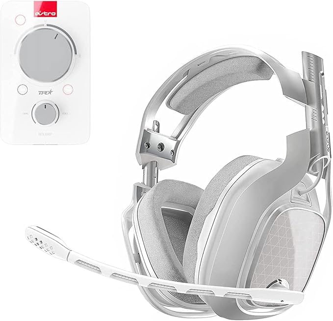 weishan Microphone Replacement for Astro A40 TR A40 Gaming Headset, Detachable Noise Cancellation White Mic with Foam Cover, Works on PS5 PS4 Xbox Series X/S