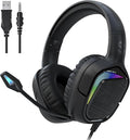 Black Shark Gaming Headset for PC, PS4, PS5, Switch, All-in-1 Gaming Headphones with Ultra-Clear Bendable Mic, 50mm Dynamic Drivers, Noise Isolation Ear Cushions, in-line Controls - Goblin X1