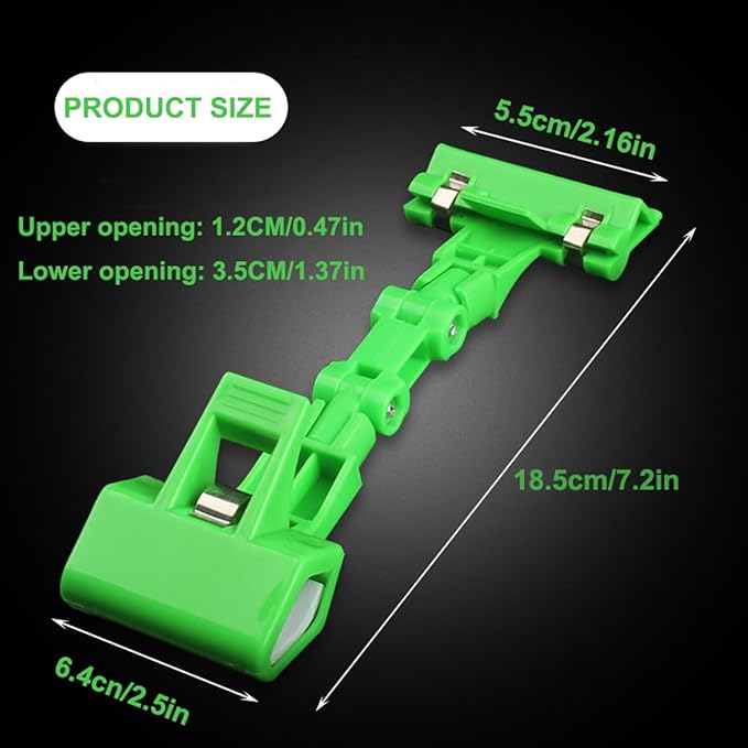 3Pcs Double Sided Clip Sign Clips Clip Holder Sign Holder Clip Paper Holder for Table Top Clip On Sign for Paper Holder Computer Monitor Handy Artist Supplies Holder (Green)