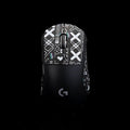 Grip Tape for logitech G Pro X Superlight 2 DEX (GPW4) - Anti-Slip,Enhanced Control, Sweat Resistance,Improves FPS Gaming Grip & Mouse Protection [Pre-Cut] Printsteam Black White 0.5mm