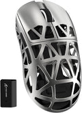 ZIYOU LANG x Attack Shark R2 Superlight Wireless Gaming Mouse,Magnesium Alloy, PixArt PAW3950 Sensor,Adjustable 42K DPI,8K Hz Polling Rate,5 Programmable Button,Long Battery Life,PC/Mac/Xbox/PS-Grey