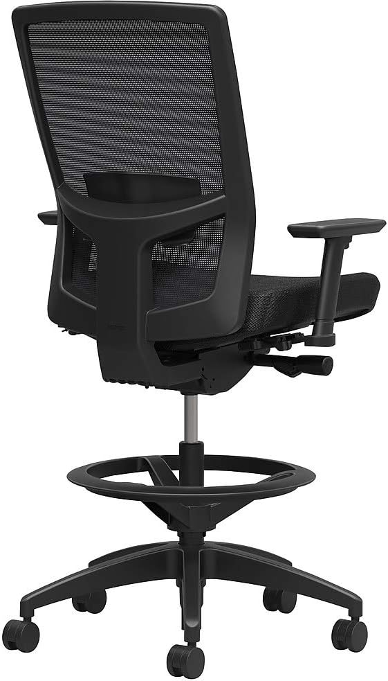 STAPLES Workplace 2.0 Drafting Stool, Mesh, Black