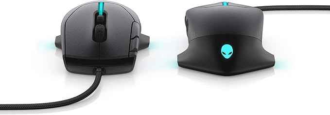Alienware Gaming Mouse 510M RGB Gaming Mouse AW510M: 16, 000 DPI Optical Sensor - Alienfx RGB - 10 Buttons - Adjustable Scroll Wheel - Large Click Anywhere L/R Buttons