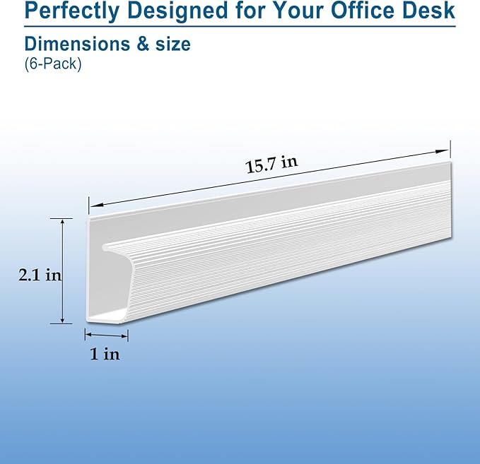Cable Management Under Desk J Channel - Neat and Easy Cord Organization Solution