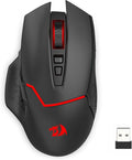 Redragon M690 MAX Wireless Gaming Mouse, Tri-Mode RGB Mice w/ 7 Macro Buttons, 12800 DPI, 400mAh Rechargeable Mouse for PC/Mac/Laptop