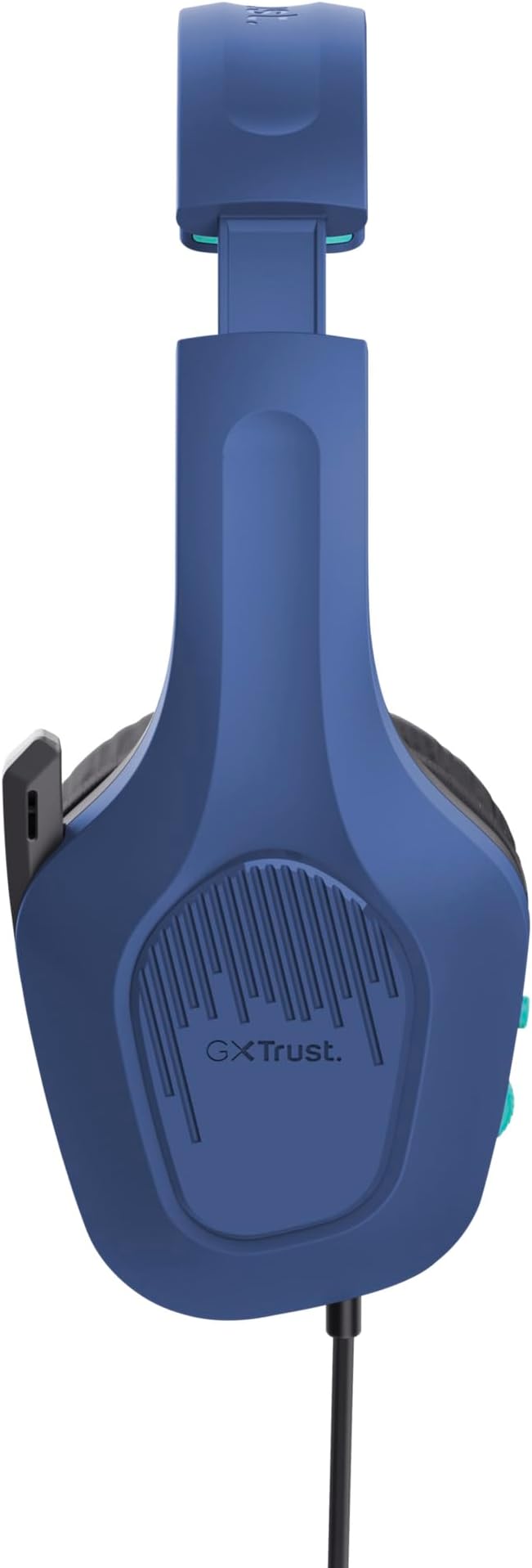 Trust Gaming GXT 415B Zirox Lightweight Gaming Headset with 50mm Driver for PC, Xbox, PS4, PS5, Switch, Mobile, 2m Cable, 3.5mm Audio Port, Over-Ear Headphones with Cable - Blue